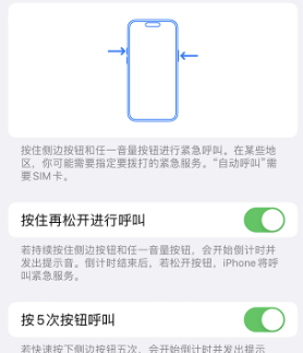 汕尾苹果14维修站分享iPhone14如何使用SOS紧急联络 